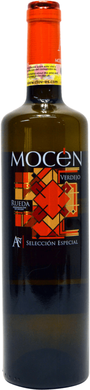 7,95 € Envio grátis | Vinho branco Mocén D.O. Rueda Castela e Leão Espanha Verdejo Garrafa 75 cl