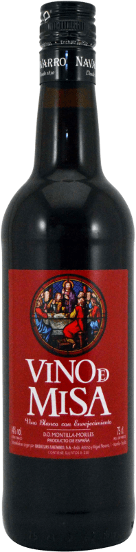 5,95 € Spedizione Gratuita | Vino fortificato Nabal Vino de Misa D.O. Montilla-Moriles Andalusia Spagna Bottiglia 75 cl