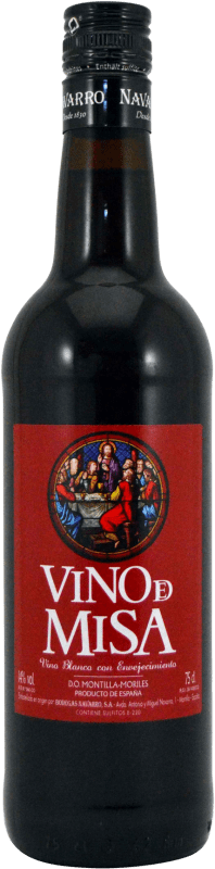 5,95 € Envío gratis | Vino generoso Nabal Vino de Misa D.O. Montilla-Moriles Andalucía España Botella 75 cl