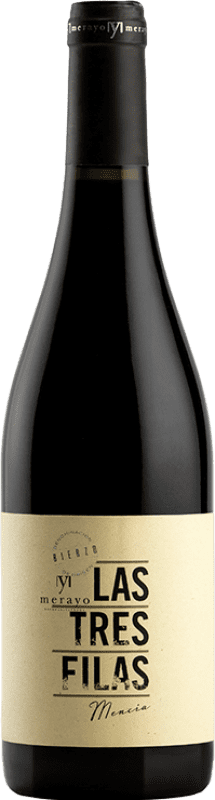 13,95 € Free Shipping | Red wine Merayo Las Tres Filas D.O. Bierzo Castilla y León Spain Mencía Bottle 75 cl