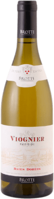 18,95 € Kostenloser Versand | Weißwein Brotte Baies Dorees I.G.P. Vin de Pays d'Oc Frankreich Viognier Flasche 75 cl