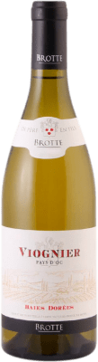 10,95 € Free Shipping | White wine Brotte Baies Dorees I.G.P. Vin de Pays d'Oc France Viognier Bottle 75 cl