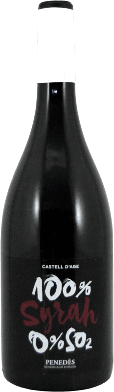 18,95 € 免费送货 | 红酒 Castell d'Age 1 D.O. Penedès 加泰罗尼亚 西班牙 Syrah 瓶子 75 cl