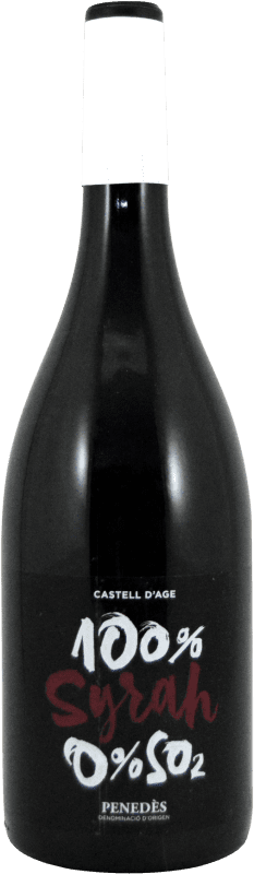 18,95 € Envio grátis | Vinho tinto Castell d'Age 1 D.O. Penedès Catalunha Espanha Syrah Garrafa 75 cl