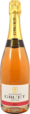 23,95 € 送料無料 | ロゼスパークリングワイン Gruet Rose Brut A.O.C. Champagne シャンパン フランス Pinot Black, Chardonnay ボトル 75 cl