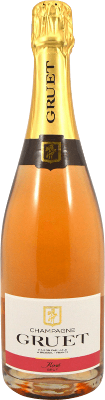 24,95 € Envoi gratuit | Vin Mousseux Rosé Gruet Brut Rosé A.O.C. Champagne Champagne France Pinot Noir, Chardonnay Bouteille 75 cl