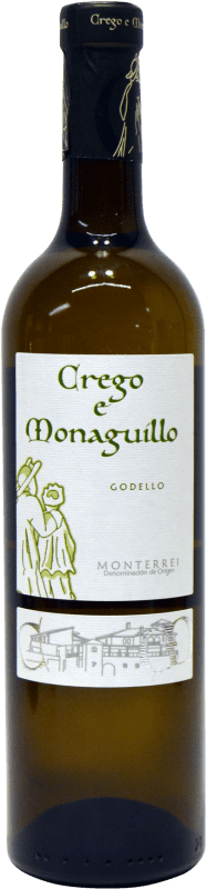 16,95 € Envio grátis | Vinho branco Crego e Monaguillo D.O. Monterrei Galiza Espanha Godello Garrafa 75 cl