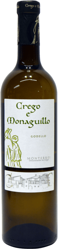 16,95 € Envío gratis | Vino blanco Crego e Monaguillo D.O. Monterrei Galicia España Godello Botella 75 cl