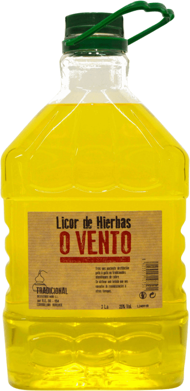 35,95 € Kostenloser Versand | Marc Edelbrände Miño Licor de Hierbas o Vento Spanien Karaffe 3 L