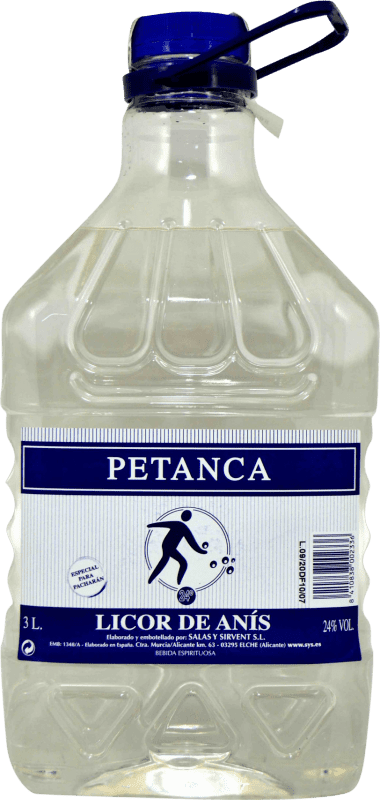 33,95 € 送料無料 | アニスリキュール Destilerías Peninsulares Petanca スペイン ポリタンク 3 L