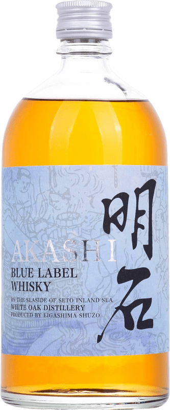 53,95 € 免费送货 | 威士忌单一麦芽威士忌 Eigashima Akashi Blue Label 日本 瓶子 70 cl