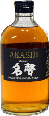 41,95 € Kostenloser Versand | Whiskey Blended Eigashima Akashi Meisei Japan Medium Flasche 50 cl
