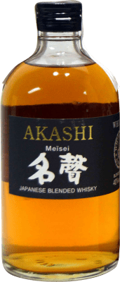 32,95 € Free Shipping | Blended Whisky Eigashima Akashi Meïsei Japan Medium Bottle 50 cl