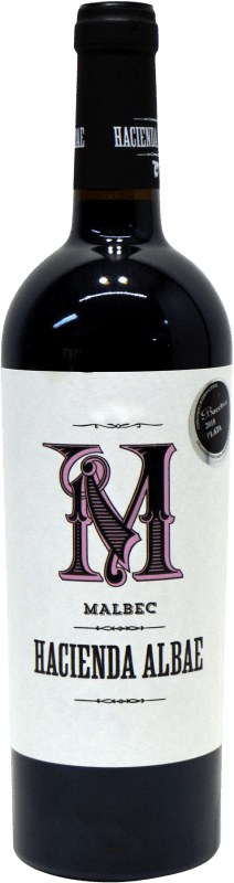 7,95 € Free Shipping | Red wine Hacienda Albae D.O. La Mancha Castilla la Mancha Spain Malbec Bottle 75 cl