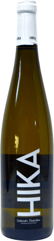 8,95 € Free Shipping | White wine Hika Txakolindegia Txakolí D.O. Getariako Txakolina Basque Country Spain Chardonnay, Hondarribi Zuri Bottle 75 cl