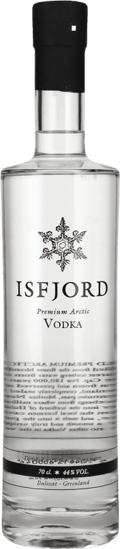 66,95 € Envio grátis | Vodca Isfjord Artic Premium Dinamarca Garrafa 70 cl