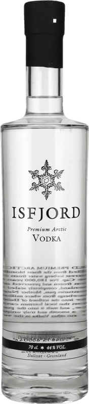 61,95 € Free Shipping | Vodka Isfjord Artic Denmark Bottle 70 cl