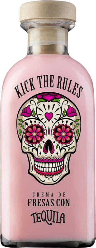 12,95 € 免费送货 | 龙舌兰 Lasil Kick The Rules Crema de Fresas con Tequila 西班牙 瓶子 70 cl
