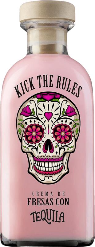 12,95 € Envío gratis | Tequila Lasil Kick The Rules Crema España 70 cl Fresa, Tequila