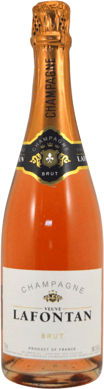 22,95 € Envoi gratuit | Vin Mousseux Rosé Les Vignobles Champenois Lafontan Brut Rosé A.O.C. Champagne Champagne France Bouteille 75 cl