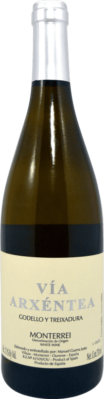 13,95 € 送料無料 | 白ワイン Manuel Guerra Vía Arxéntea Godello Treixadura D.O. Monterrei ガリシア スペイン Godello, Treixadura ボトル 75 cl