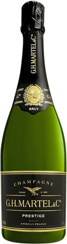 54,95 € 免费送货 | 白起泡酒 G.H. Martel Brut — 起泡酒 干型 Prestige — 尊贵 A.O.C. Champagne 香槟酒 法国 瓶装 75 cl