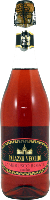 7,95 € 送料無料 | ロゼスパークリングワイン Palazzo Vecchio Rosado I.G.T. Emilia Romagna エミリア=ロマーニャ イタリア Lambrusco ボトル 75 cl