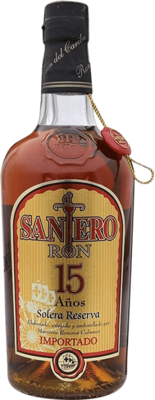 37,95 € Spedizione Gratuita | Rum Santana Santero Colombia 15 Anni Bottiglia 70 cl