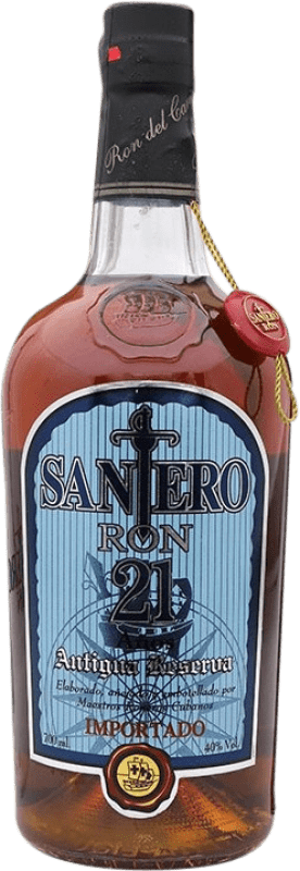 66,95 € Envio grátis | Rum Santana Santero Antigua Reserva Colômbia 21 Anos Garrafa 70 cl