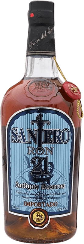 66,95 € Spedizione Gratuita | Rum Santana Santero Antigua Riserva Colombia 21 Anni Bottiglia 70 cl