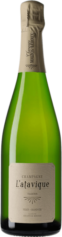 59,95 € Бесплатная доставка | Белое игристое вино Mouzon Leroux L'Atavique Verzy Grand Cru A.O.C. Champagne шампанское Франция Pinot Noir — Пино Нуар, Chardonnay — Шардоне 75 cl