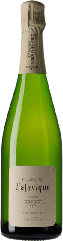 58,95 € Kostenloser Versand | Weißer Sekt Mouzon Leroux L'atavique Verzy Grand Cru A.O.C. Champagne Champagner Frankreich Spätburgunder, Chardonnay Flasche 75 cl