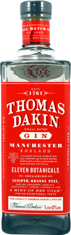 33,95 € Envío gratis | Ginebra Gin Thomas Dakin Reino Unido 1 L