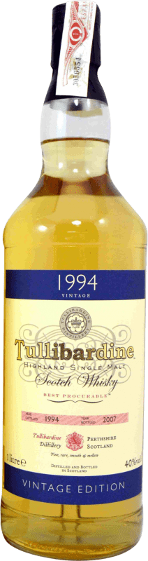 66,95 € Envio grátis | Whisky Single Malt Tullibardine Vintage Edition Reino Unido Garrafa 1 L