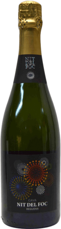 4,95 € Envío gratis | Espumoso Blanco Unión Vinícola del Este Nit de Foc Brut Nature D.O. Cava Cataluña España Macabeo, Chardonnay 75 cl
