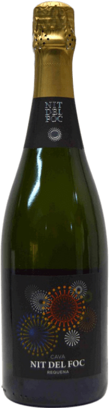 4,95 € 送料無料 | 白スパークリングワイン Unión Vinícola del Este Nit de Foc ブルットの自然 D.O. Cava カタロニア スペイン Macabeo, Chardonnay ボトル 75 cl