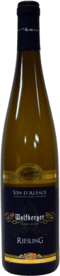 14,95 € Envio grátis | Vinho branco Wolfberger A.O.C. Alsace Alsácia França Riesling Garrafa 75 cl