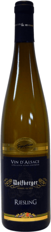14,95 € Envio grátis | Vinho branco Wolfberger A.O.C. Alsace Alsácia França Riesling Garrafa 75 cl