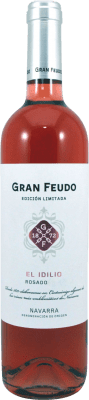 9,95 € Envio grátis | Vinho rosé Chivite Gran Feudo El Idilio Rosado D.O. Navarra Navarra Espanha Tempranillo, Merlot, Grenache Garrafa 75 cl