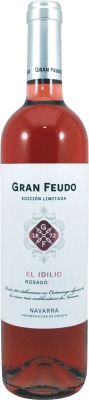 6,95 € Spedizione Gratuita | Vino Rosato Chivite Gran Feudo El Idilio D.O. Navarra Navarra Spagna Tempranillo, Merlot, Garnacha — Grenache Bottiglia 75 cl