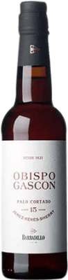 36,95 € Free Shipping | Fortified Wine Barbadillo Obispo Gascón Palo Cortado D.O. Jerez-Xérès-Sherry Andalusia Spain Palomino Fino Half Bottle 37 cl