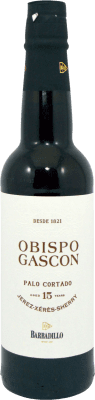36,95 € Kostenloser Versand | Verstärkter Wein Barbadillo Obispo Gascón Palo Cortado D.O. Jerez-Xérès-Sherry Spanien Palomino Fino Halbe Flasche 37 cl