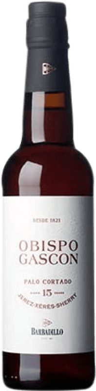 38,95 € Spedizione Gratuita | Vino fortificato Barbadillo Obispo Gascón Palo Cortado D.O. Jerez-Xérès-Sherry Spagna Palomino Fino Mezza Bottiglia 37 cl