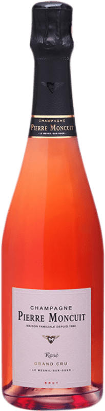 78,95 € Envio grátis | Espumante Rosé Pierre Moncuit Grand Cru, Rosé A.O.C. Champagne Champagne França Pinot Noir, Chardonnay Garrafa 75 cl