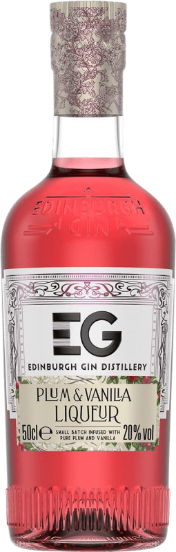 33,95 € Kostenloser Versand | Genever Gin Edinburgh Großbritannien Medium-Flasche 50 cl Plum — Pflaume, Vanilla — Vanille