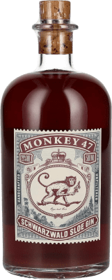 51,95 € Kostenloser Versand | Gin Black Forest Monkey 47 Schwarzwald Sloe Gin Deutschland Medium Flasche 50 cl