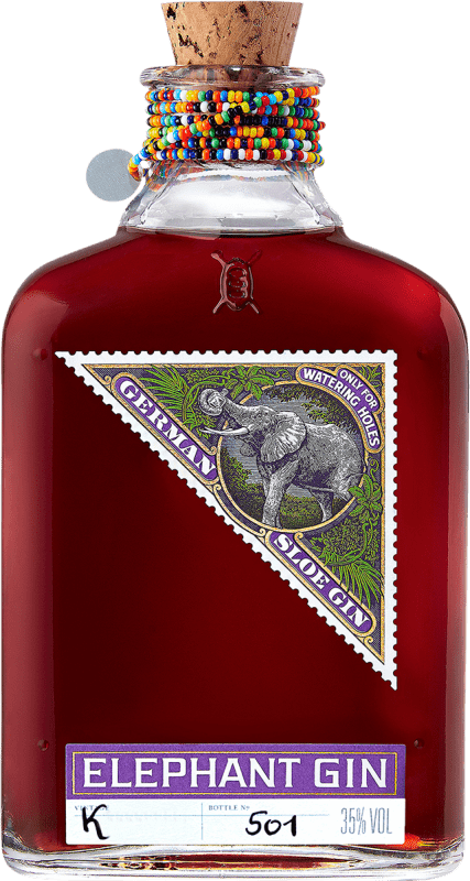 49,95 € Envio grátis | Gin Elephant Gin Sloe Gin Alemanha Garrafa Medium 50 cl