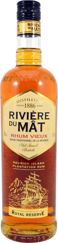 29,95 € Envío gratis | Ron Rivière Du Mat Rhum Vieux Francia Botella 70 cl