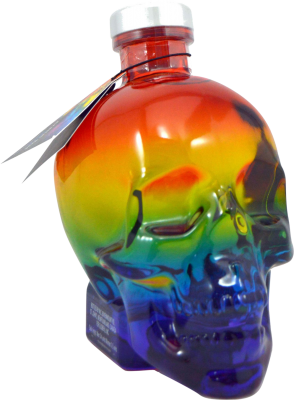 59,95 € Free Shipping | Vodka Brockmans Crystal Head Pride Limited Edition Canada Bottle 70 cl