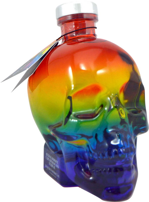 104,95 € Envío gratis | Vodka Brockmans Crystal Head Pride Edición Limitada, Calavera Canadá 70 cl